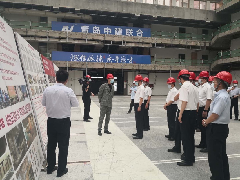 中建聯(lián)合|山東省委常委、青島市委書記王清憲走訪調(diào)研北服青島時(shí)尚產(chǎn)業(yè)園項(xiàng)目(圖1)
